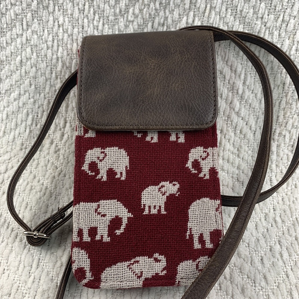 ThirtyOne Elephant Call Me Crossbody Cell Phone Credit‎ Card Wallet Purse Safari - Picture 16 of 16
